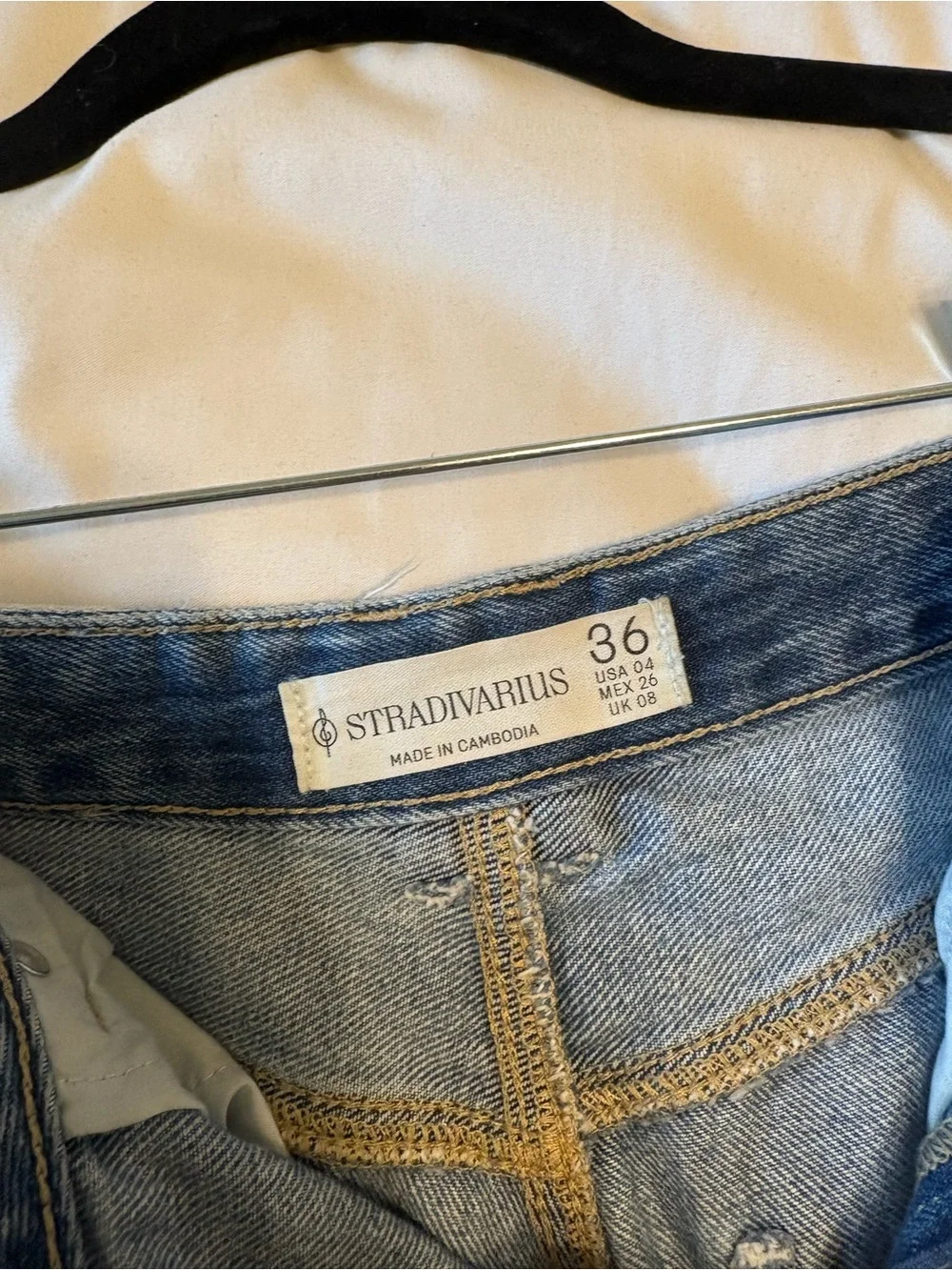 Stradivarius Longline Denim Jean Shorts